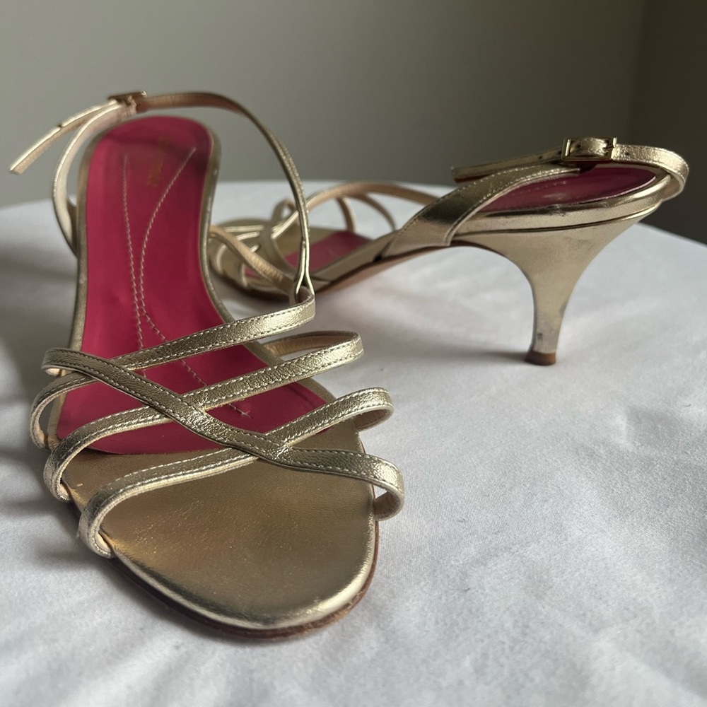 Gold Kate spade heels size 8